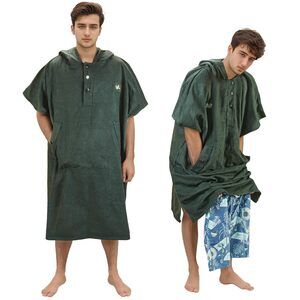 Hooded Surf Poncho, Changing Robe for Surfing Swimming, Quick Dry Swim